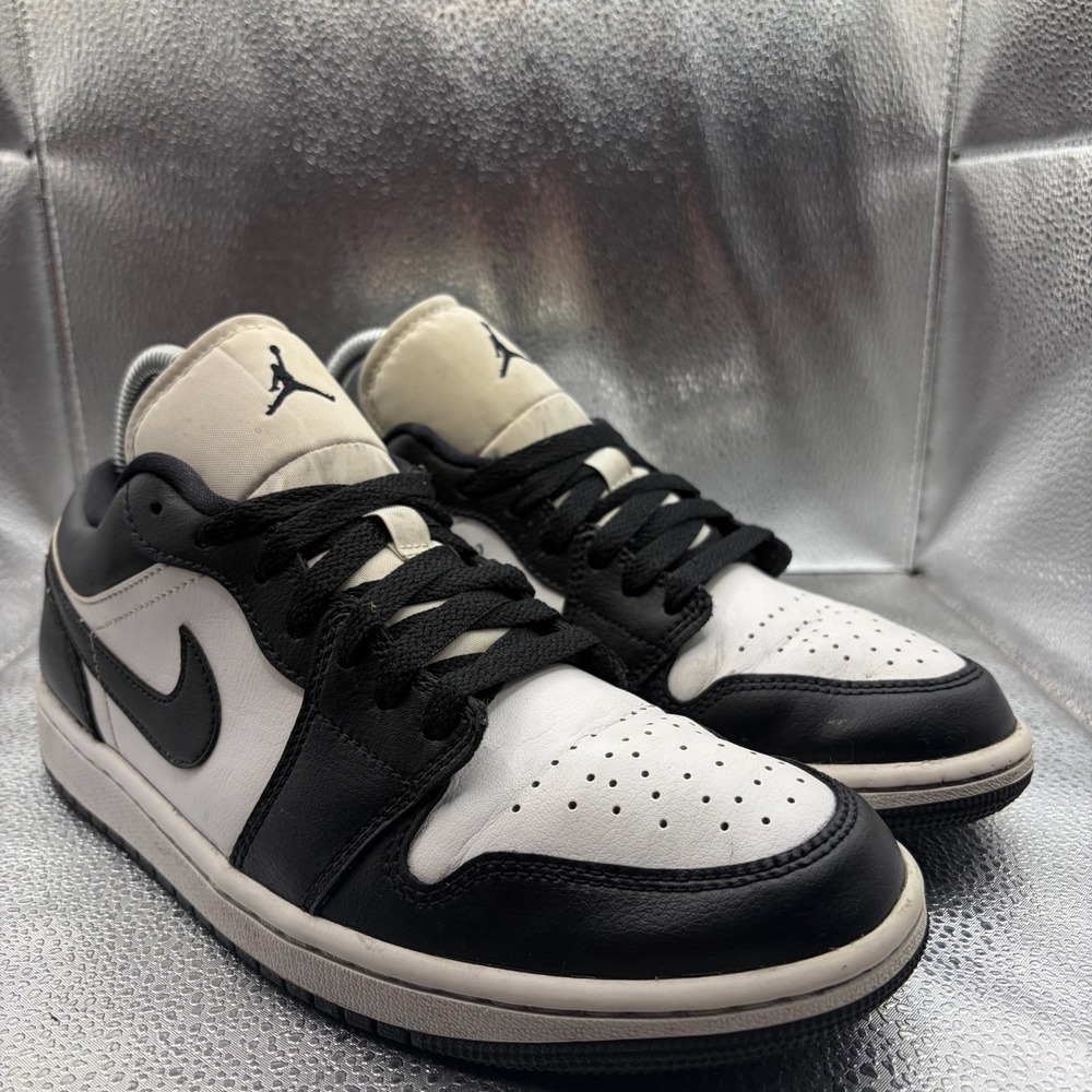 Size 9 Air Jordan 1 Low Panda Black White Womens Athletic Sneaker DC0774-101